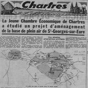 Projet d'aménagement du plan d'eau de Saint Georges sur Eure 1970